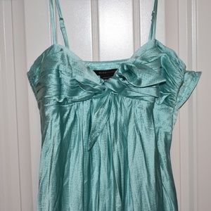 BCBG seafoam blue gown size 2